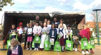 August 2022: Gelungener Malwettbewerb &quot;Energie sichtbar machen&quot; in Ebreichsdorf, Tattendorf und Seibersdorf