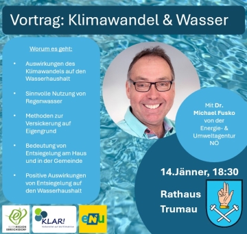 Jänner 2025: Vortrag Klimawandel &amp; Wasser